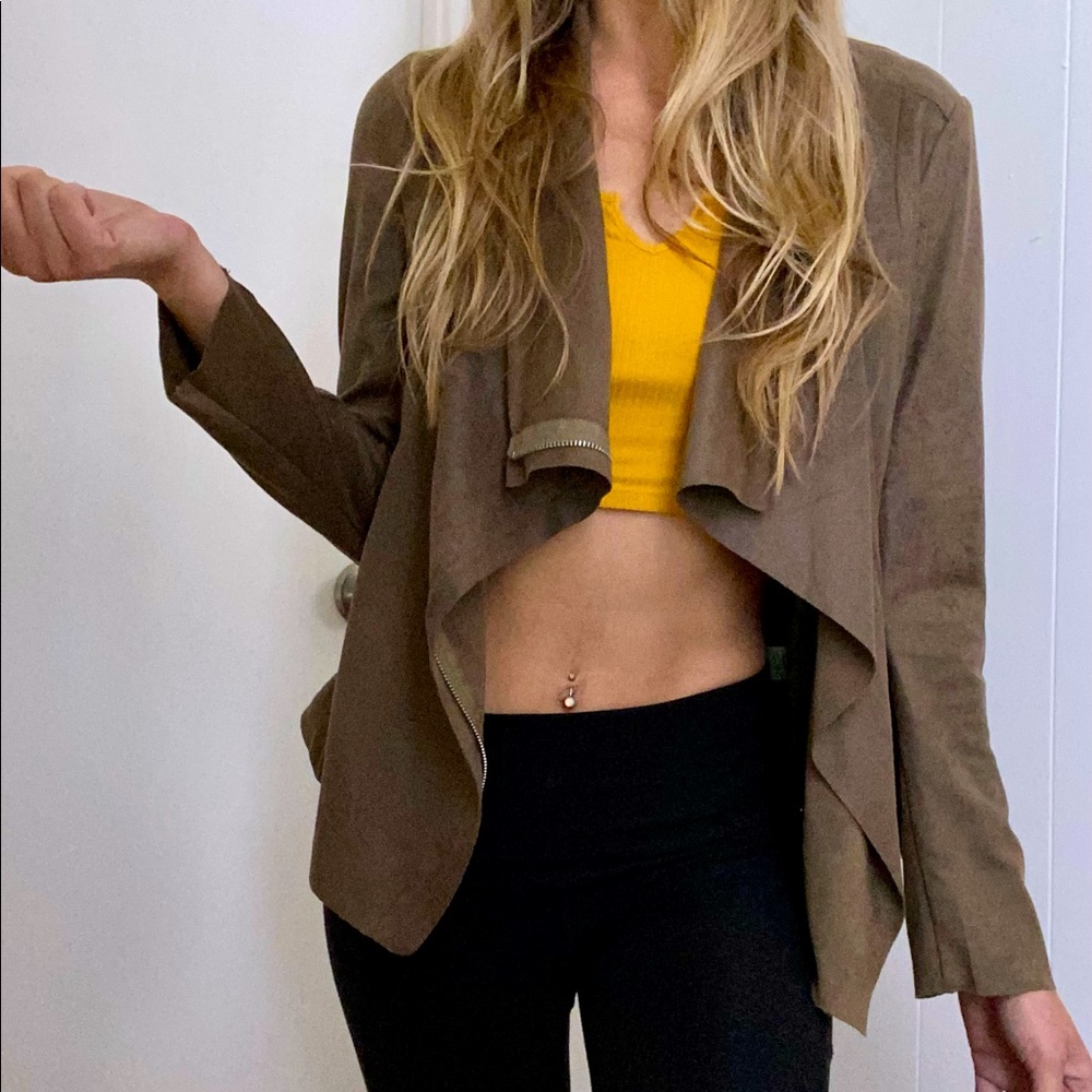 ANGL Faux Suede Jacket
